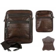 Meeste nahkkott HD-204L BROWN, , Meeste käekotid
